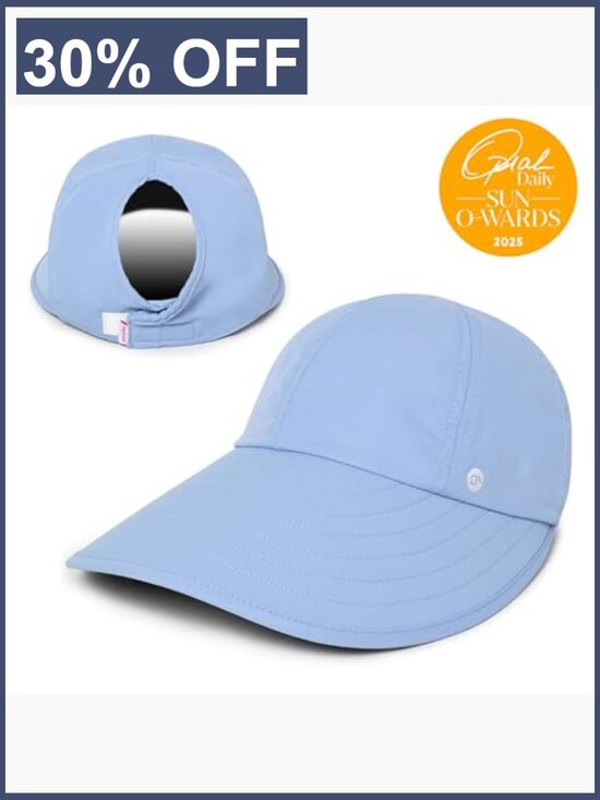 Wide Brim Ponytail Sun Hat UPF 50 Sun Protection Adjustable main image 6